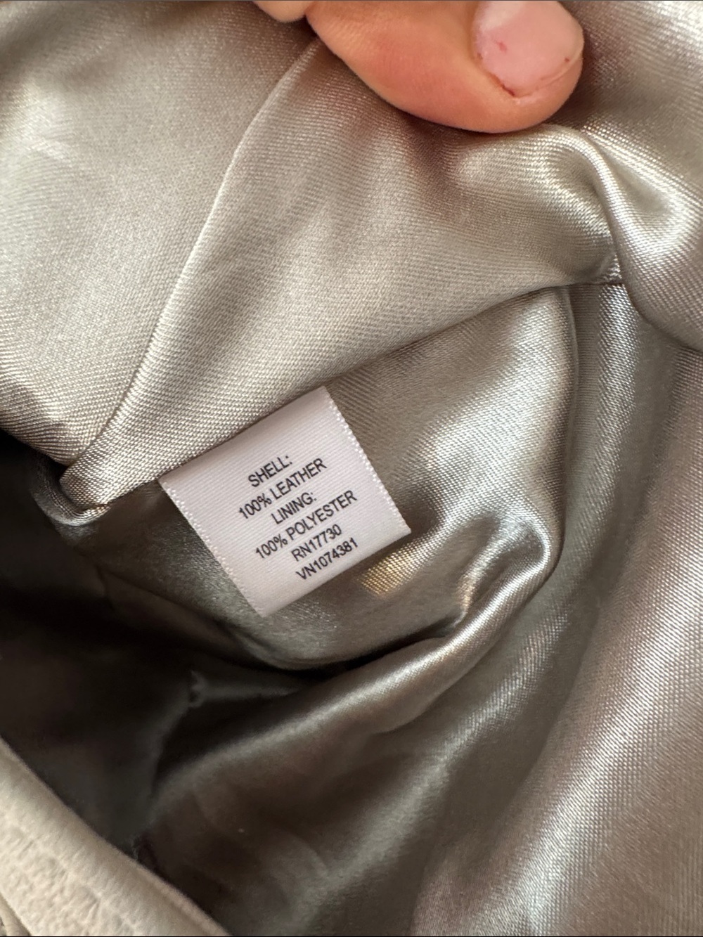 Mossimo Supply Co. Light Cream Leather Blazer Jacket - Picture 3 of 16